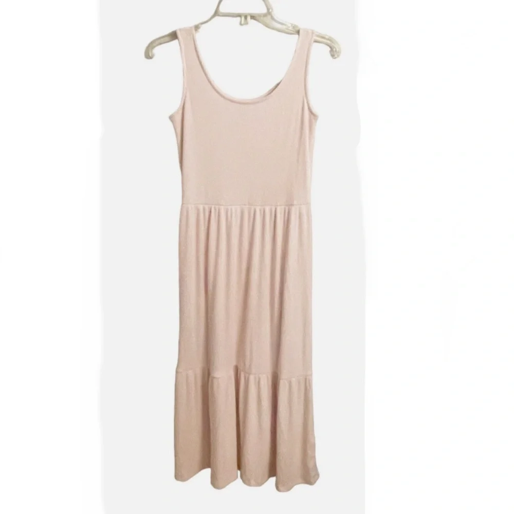 Daily Ritual Cozy Ribbed Tiered Tank Dress XS - Picture 2 of 5